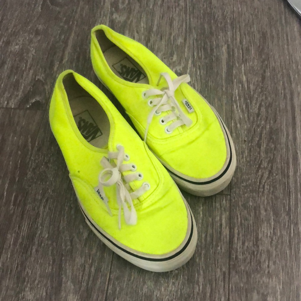 Neon Yellow Vans